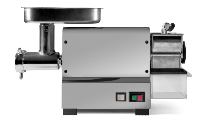 Combinato tritacarne n.12 inox/grattugia n.5 professionale 10254 N - Image 1