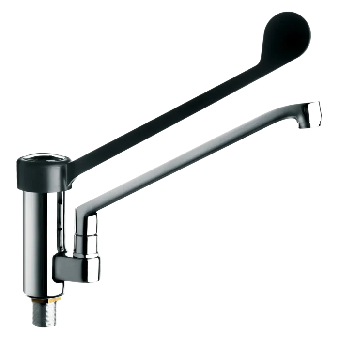 One hole sink mixer tap, black clinical lever | Line - BLP - Image 1