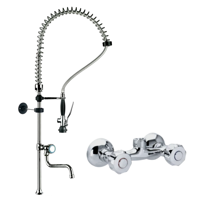 Shower with tap and spout wall mounted | Line - DOC 4+ - Image 1