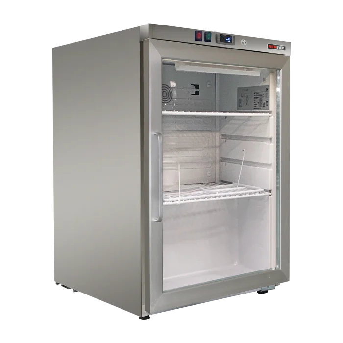 Cooling cabinet 130 l, glass door, stainless steel | Line - DRR 200 GS - Image 1