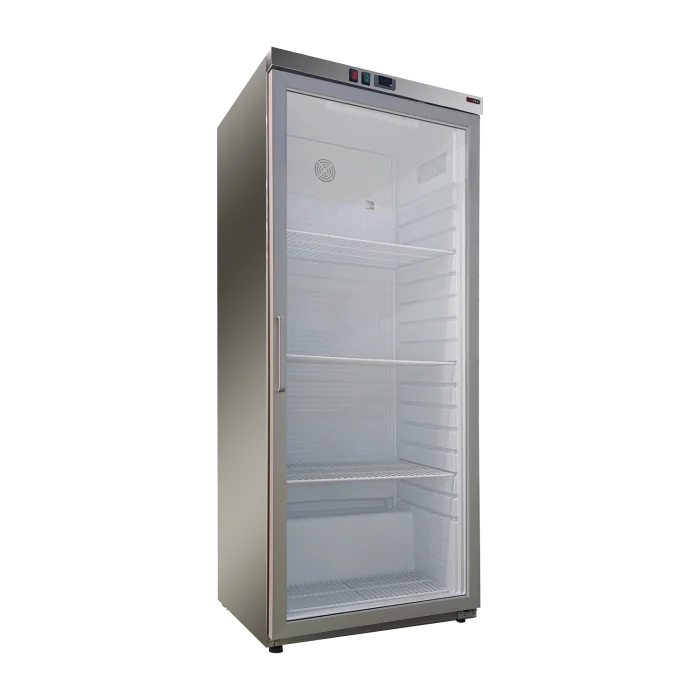 Cooling cabinet 350 l, glass door, stainless steel | Line - DRR 400 GS - Image 1
