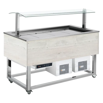 Food display island chilled GN 6-1/1 RAL | Line - ES BLUE+ 6R