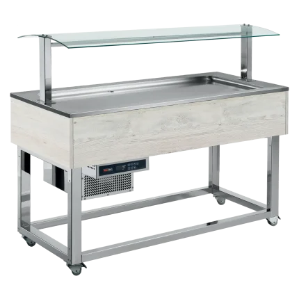 Food display island chilled GN 6-1/1 Hemlock | Line - ES LIME+ 6H