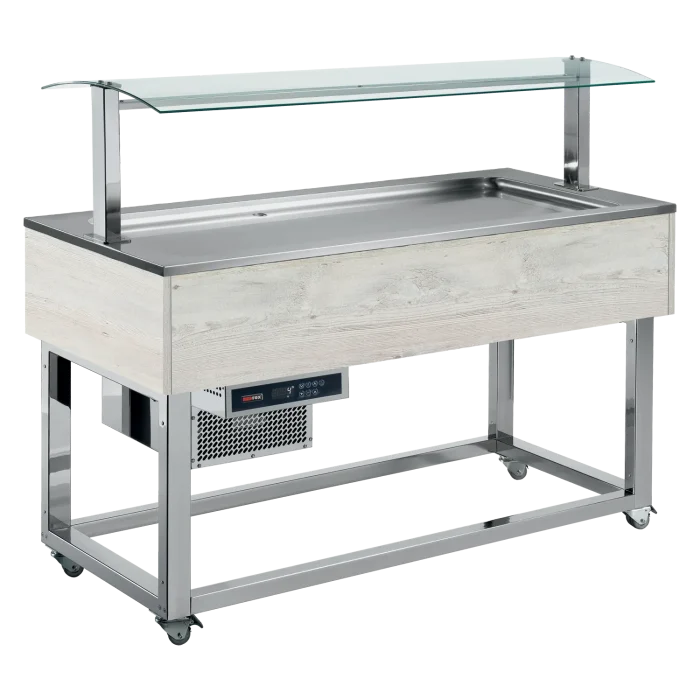 Food display island chilled GN 6-1/1 Wenge | Line - ES LIME+ 6W - Image 1
