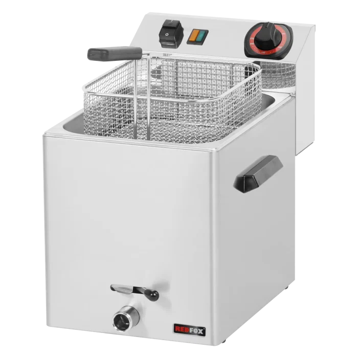 Electric fryer 0,38 kW/l, 8 l counter top drain tap 230 V | Line - FE 07 V - Image 1