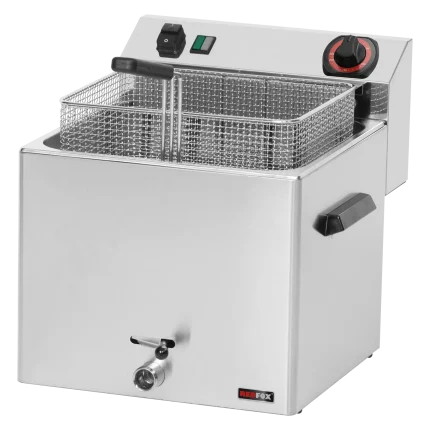 Electric fryer 0,74 kW/l, 11 l counter top drain tap 400 V | Line - FE 10 T