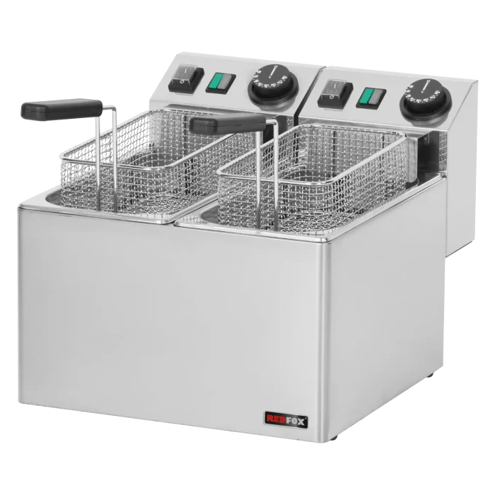 Electric fryer 2 baskets 0,42 kW/l, 5+5 l counter top 230 V | Line - FE 44 E - Image 1