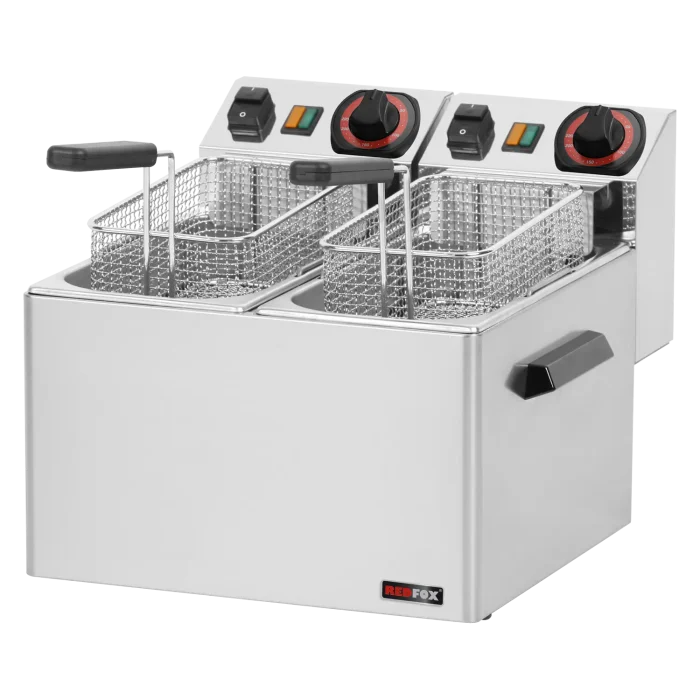 Electric fryer 2 baskets 0,6 kW/l, 5+5 l counter top 230 V | Line - FE 44 S - Image 1