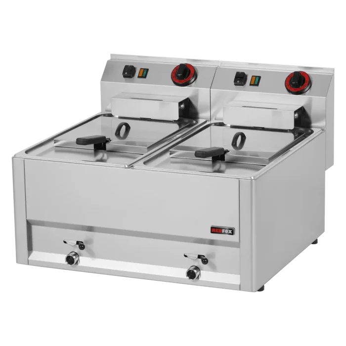 Electric fryer 2 baskets 0,75 kW/l, 8+8 l without cabinet 400 V | Line - FE 60 ELT - Image 1
