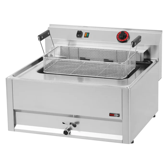 Electric fryer 0,56 kW/l, 16 l on cabinet 400 V | Line - FE 66 ELT - Image 1