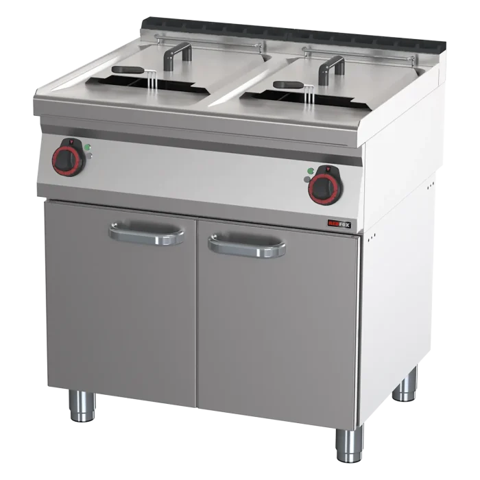 Electric fryer 2 baskets 0,8 kW/l, 17+17 l on cabinet 400 V | Line - FE 70/80 E - Image 1