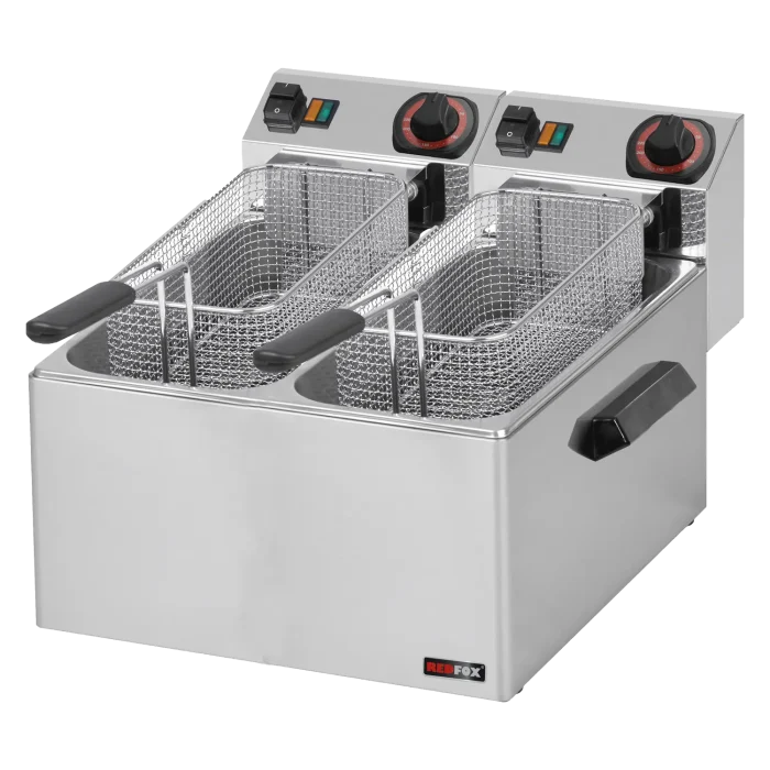 Fryer for fish electric 2 baskets 0,43 kW/l, 8+8 l counter top 230 V | Line - FE 88 - Image 1