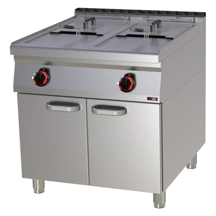 Electric fryer 2 baskets 0,8 kW/l, 17+17 l on cabinet 400 V | Line - FE 90/80-17 E - Image 1
