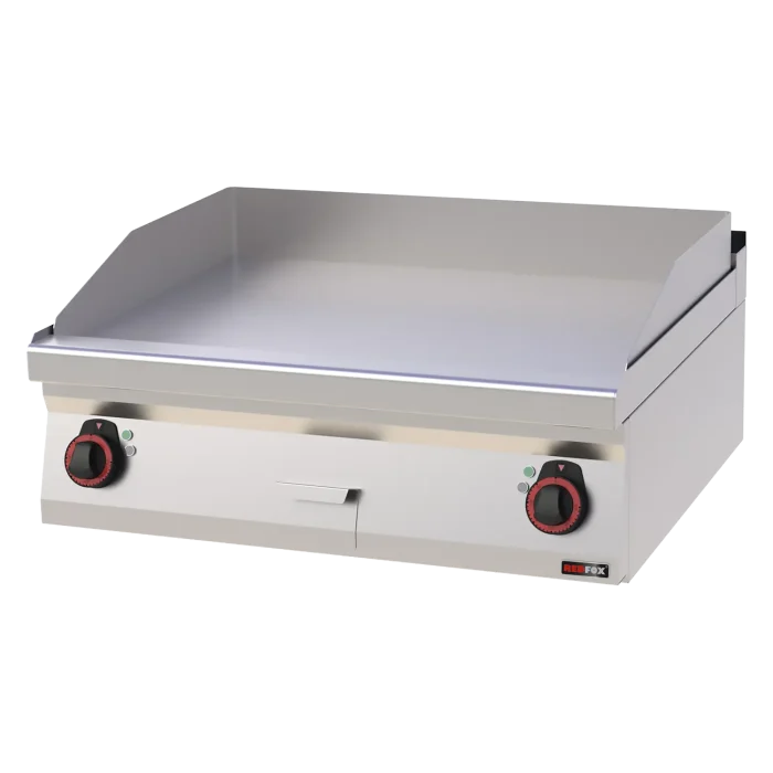 Fry-top griddle plate 80x51 electric smooth without cabinet 400 V | Line - FTH 70/08 E - Image 1