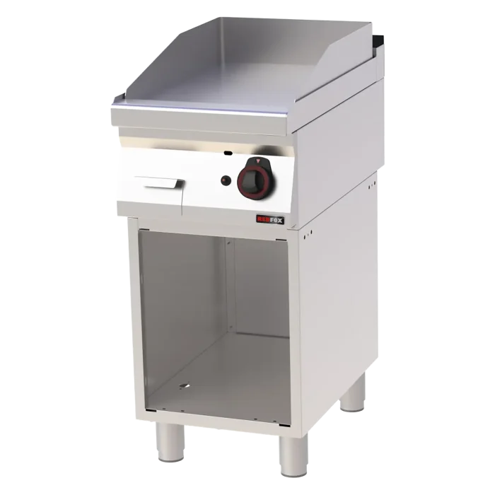 Fry-top griddle plate 40x51 gas smooth on open cabinet | Line - FTH 70/40 G - Image 1