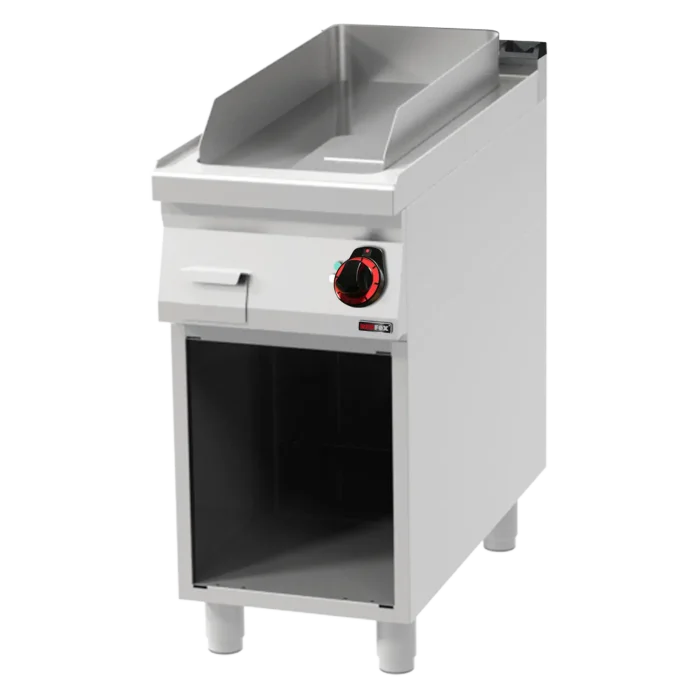 Fry-top griddle plate 31x65 electric smooth on open cabinet 400 V | Line - FTH 90/40 E - Image 1