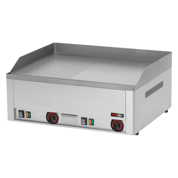Fry-top griddle plate 65x48 electric combined counter top 400 V | Line - FTHR 60 E - Image 1