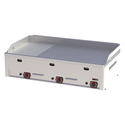 Fry-top griddle plate 97x48 gas combined counter top | Line - FTHR 90 G