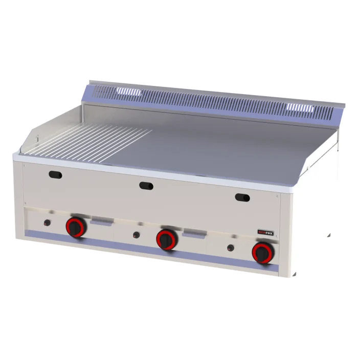 Fry-top griddle plate 97x48 gas combined without cabinet | Line - FTHR 90 GL - Image 1