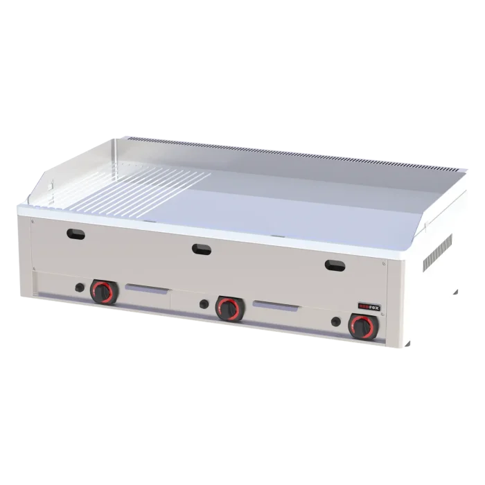 Fry-top griddle plate 97x48 gas chromed combined counter top | Line - FTHRC 90 G - Image 1