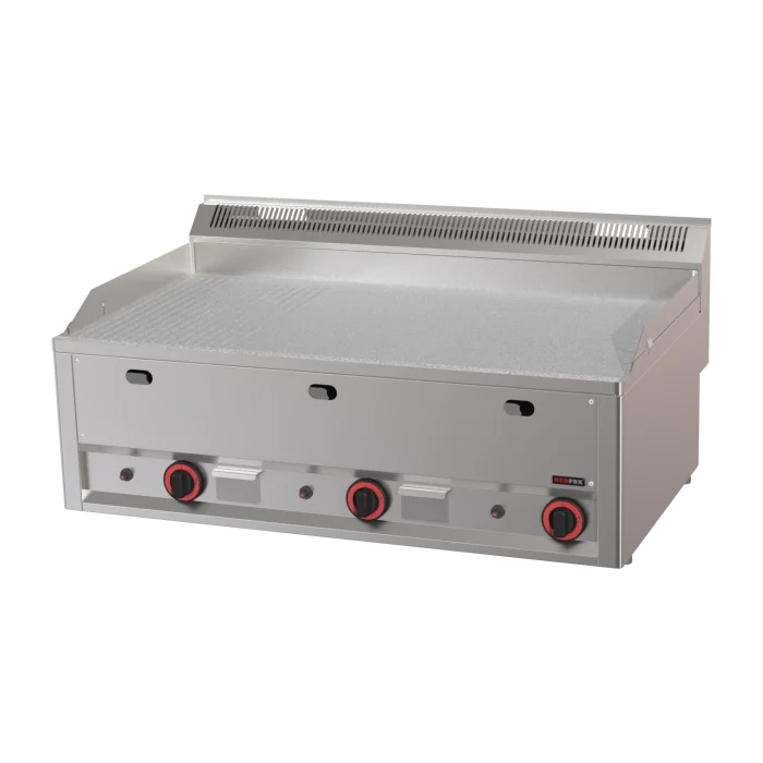 Fry Top Griddle 97x48 gas durable chrome combined without cabinet | Line - FTHRC 90 GL - Image 1