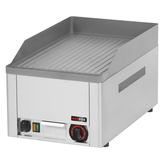 Fry-top griddle plate 32x48 electric grooved counter top 230 V | Line - FTR 30 E - Image 1