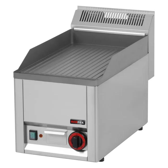 Fry-top griddle plate 32x48 electric grooved without cabinet 230 V | Line - FTR 30 EL - Image 1