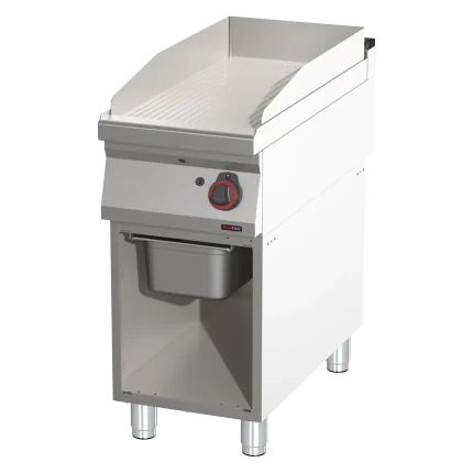 Fry-top griddle plate grooved chrom | Line - FTRC 90/40 G