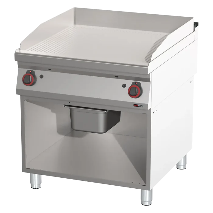 Fry-top griddle plate grooved chrom | Line - FTRC 90/80 G - Image 1