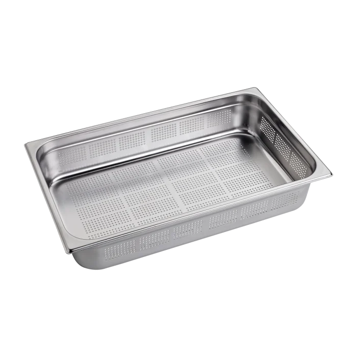 GN container perforated GN 1/1 - 100 stainless steel | Line - GND 1/1-100 - Image 1
