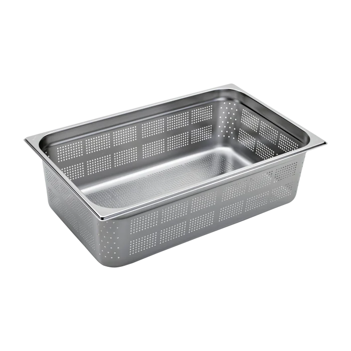 GN container perforated GN 1/1 - 150 stainless steel | Line - GND 1/1-150 - Image 1