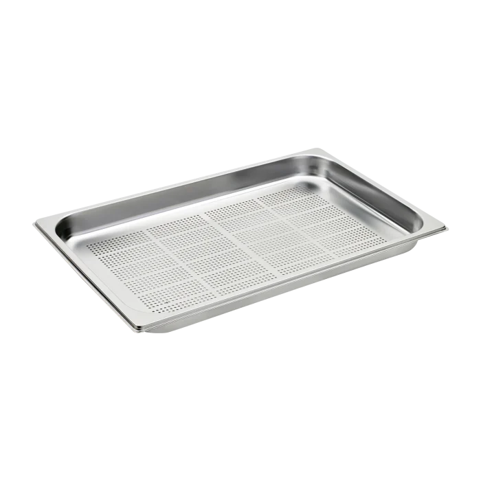GN container perforated GN 1/1 - 40 stainless steel | Line - GND 1/1-40 - Image 1