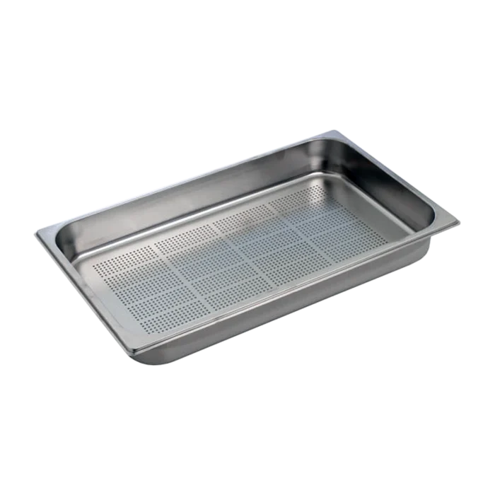 GN container perforated GN 1/1 - 65 stainless steel | Line - GND 1/1-65 - Image 1
