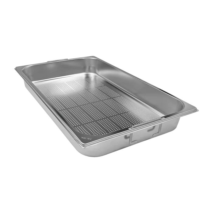 GN container perforated GN 1/1 - 65 handles stainless steel | Line - GND 1/1-65 U - Image 1