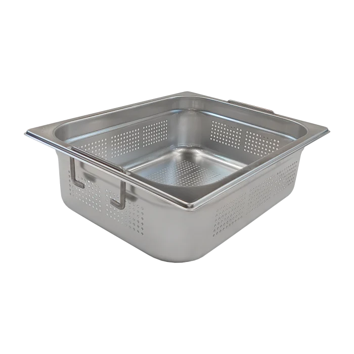 GN container perforated GN 1/2 - 100 handles stainless steel | Line - GND 1/2-100 U - Image 1