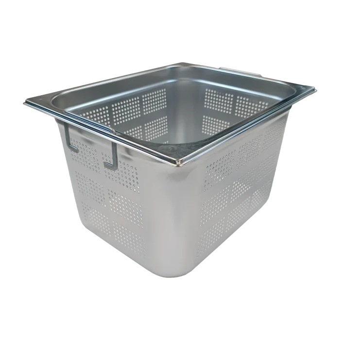 GN container perforated GN 1/2 - 200 handles stainless steel | Line - GND 1/2-200 U - Image 1