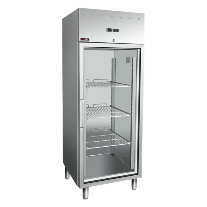 Cooling cabinet GN 700 l stainless steel glass door | Line - MN 700G - Image 1