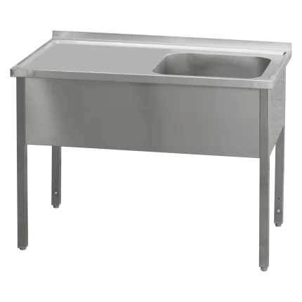 Washing table 180x60x90 - 1x sink 50x40x30 drain area left | Line - MSJOL 6018