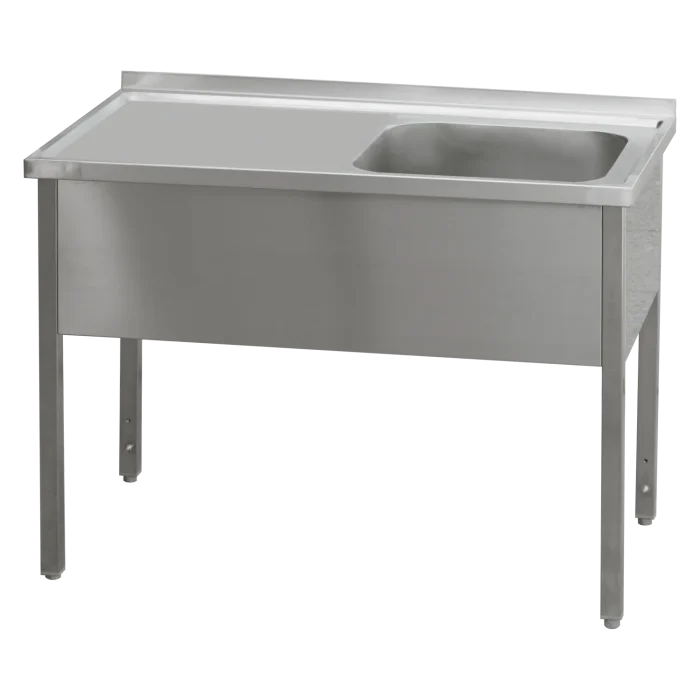 Washing table 160x70x90 - 1x sink 50x40x30 drain area left | Line - MSJOL 7016 - Image 1
