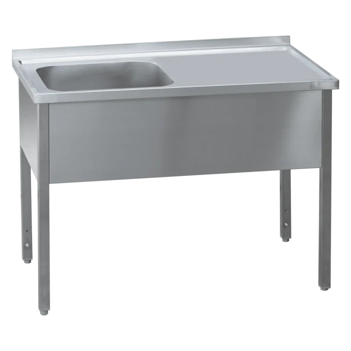 Washing table 100x70x90 - 1x sink 50x40x30 drain area right | Line - MSJOP 7010 - Image 1
