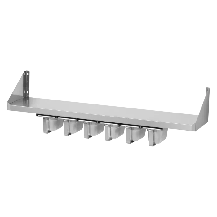 Shelf with spice container 6x GN 1/6 | Line - PNK 122x66 - Image 1