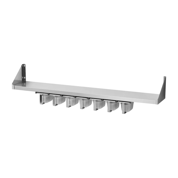 Shelf with spice container 7x GN 1/9 | Line - PNK 122x97 - Image 1