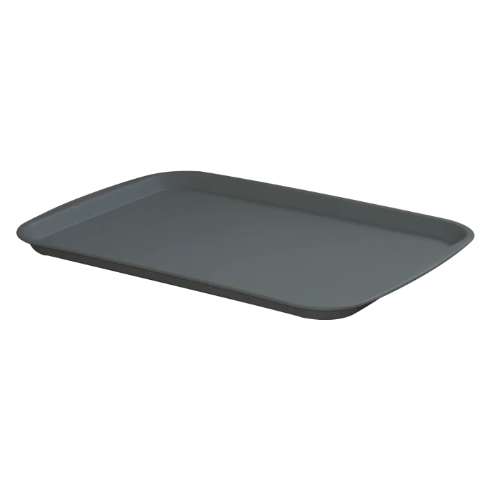 Tray for fast food handles 31x44 Polypropylene grey | Line - RF - Podnos fast food úchopy 31x44 - Image 1