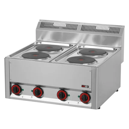 Cooking range electric 4x plate without cabinet 400 V | Line - SP 60 ELS