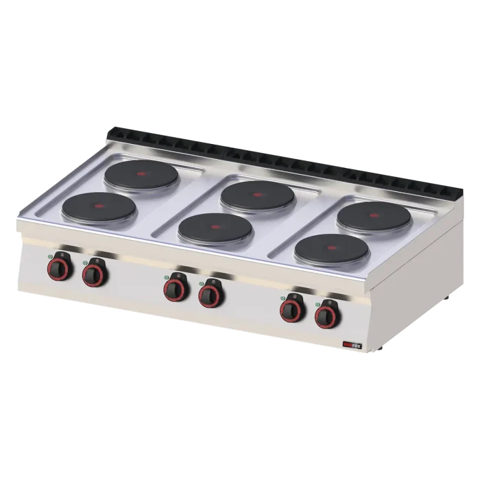 Cooking range electric 6x plate without cabinet 400 V | Line - SP 70/012 E - Image 1