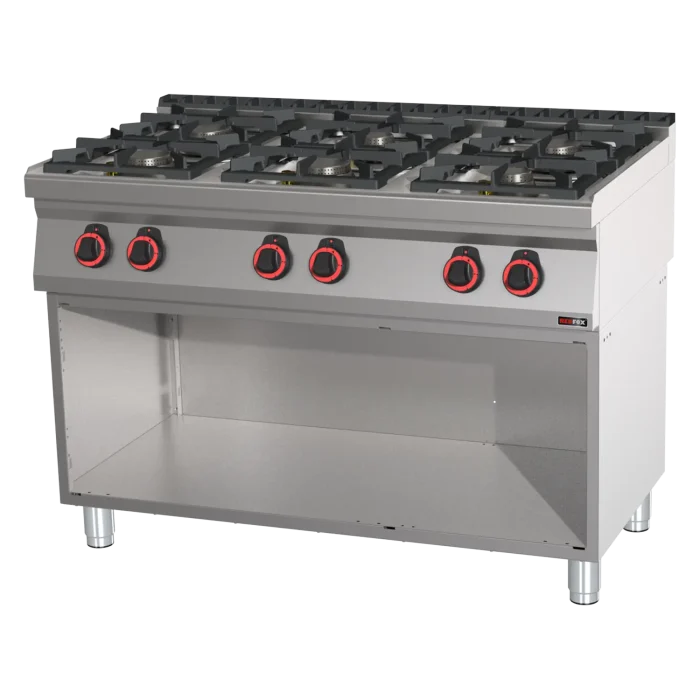 Cooking range gas 6x burner on open cabinet | Line - SP 70/120 G - Image 1