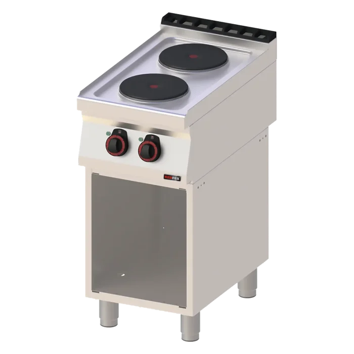 Cooking range electric 2x plate on open cabinet 400 V | Line - SP 70/40 E - Image 1