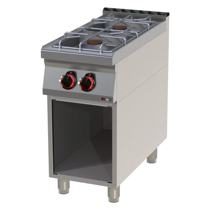 Cooking range gas 2x burner on open cabinet | Line - SP 90/40 G - Image 1