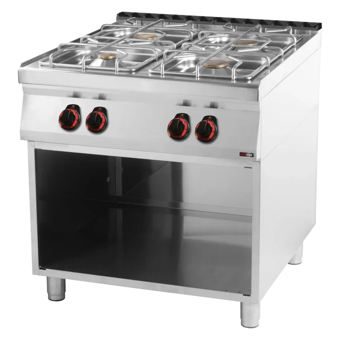 Cooking range gas 4x burner on open cabinet | Line - SP 90/80 G - Image 1
