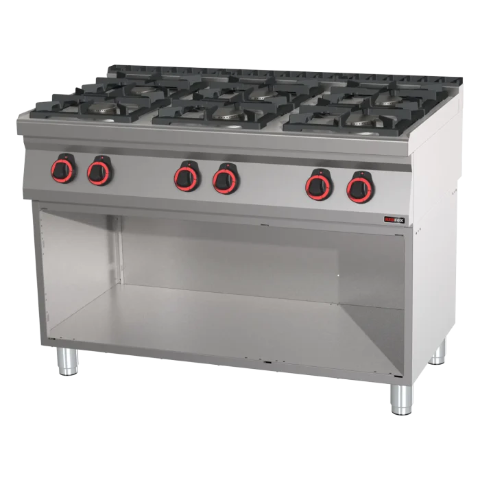 Cooking range gas 6x burner ECO on open cabinet | Line - SPB 70/120 G - Image 1